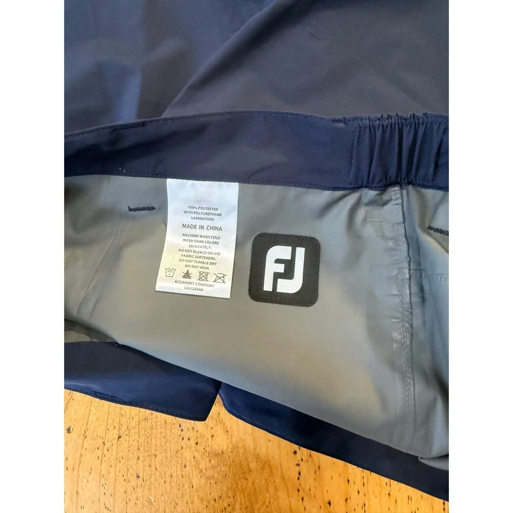 Footjoy HydroShorts Size L Mens Navy Blue Golf Performance Athletic Shorts